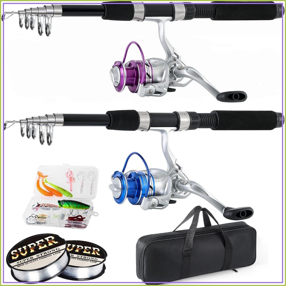 Fishing Rod Carbon Fiber - 6.9ft Telescopic Fishing Rod & Reel