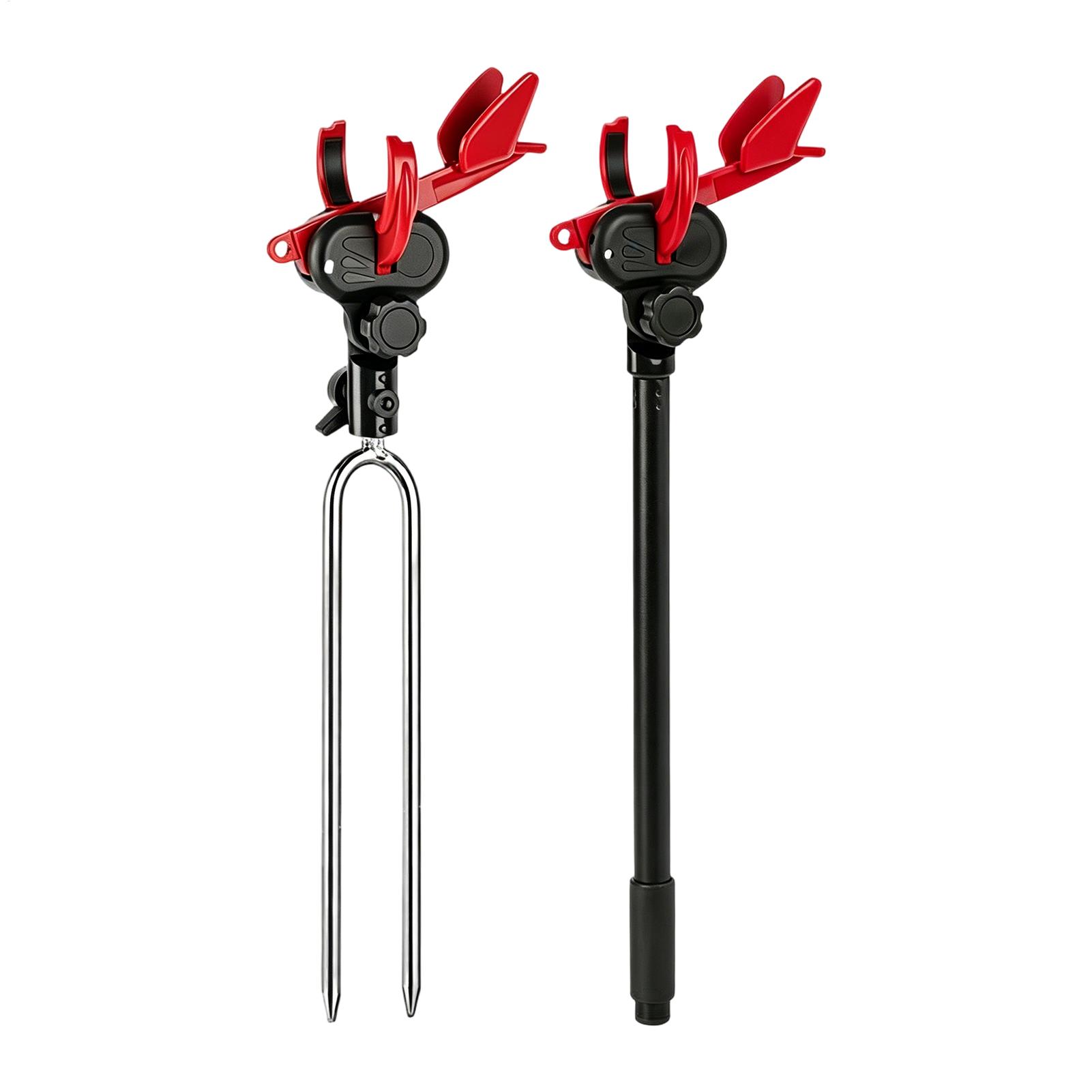 Fishing Rod Rack - 360 Degree Rotatable Ground Fishing Rod