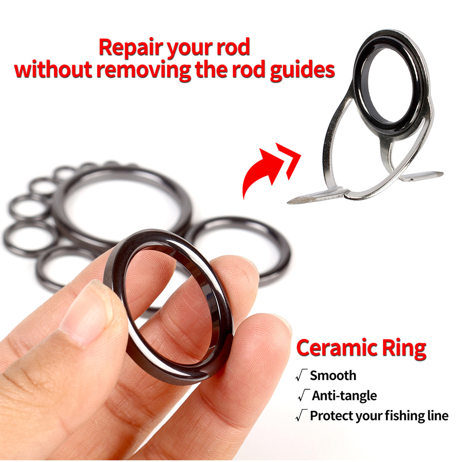 Fishing Rod Guide Repair Kit C - Fishing Rod Building Kit のレビューと価格