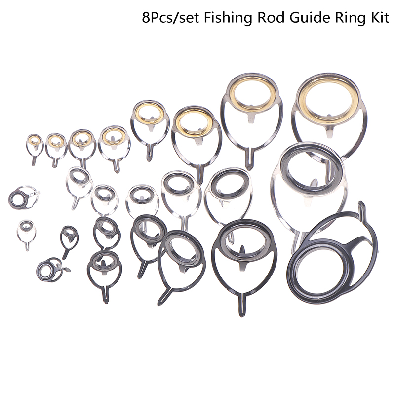 8Pcs Fishing Tackle Stainless  - Fishing Rod Building Kit のレビューと価格