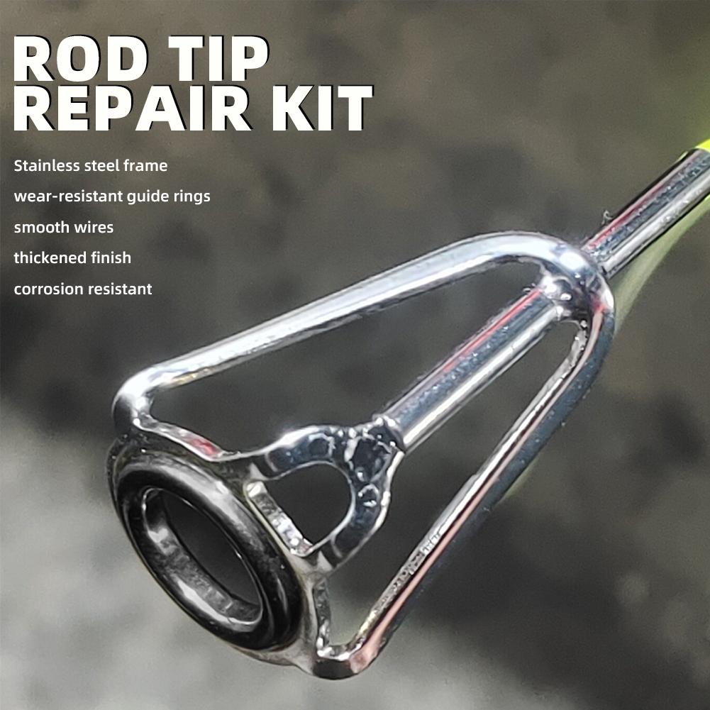 Rod Tip Repair Kit 10pcs Fishi - Fishing Rod Building Kit のレビューと価格