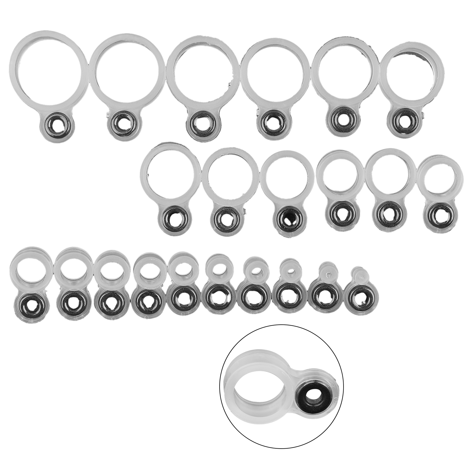 14/22Pcs Fishing Rod Eyelet Re - Fishing Rod Building Kit のレビューと価格