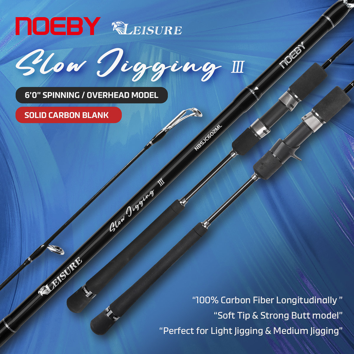 Noeby New Slow Jigging Fishing - Fishing Rod Surf のレビューと価格