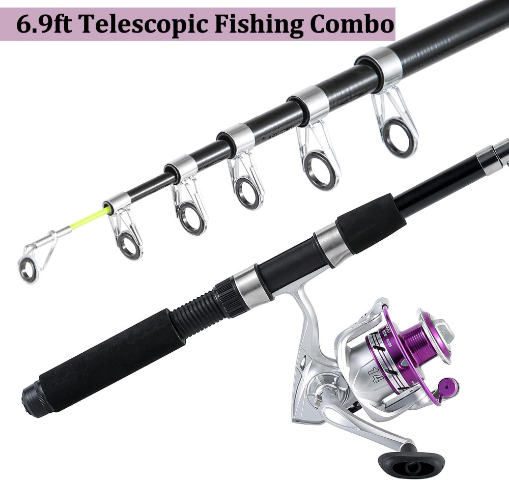 6.9ft Telescopic Fishing Rod & - Fishing Rod Carbon Fiber のレビューと価格
