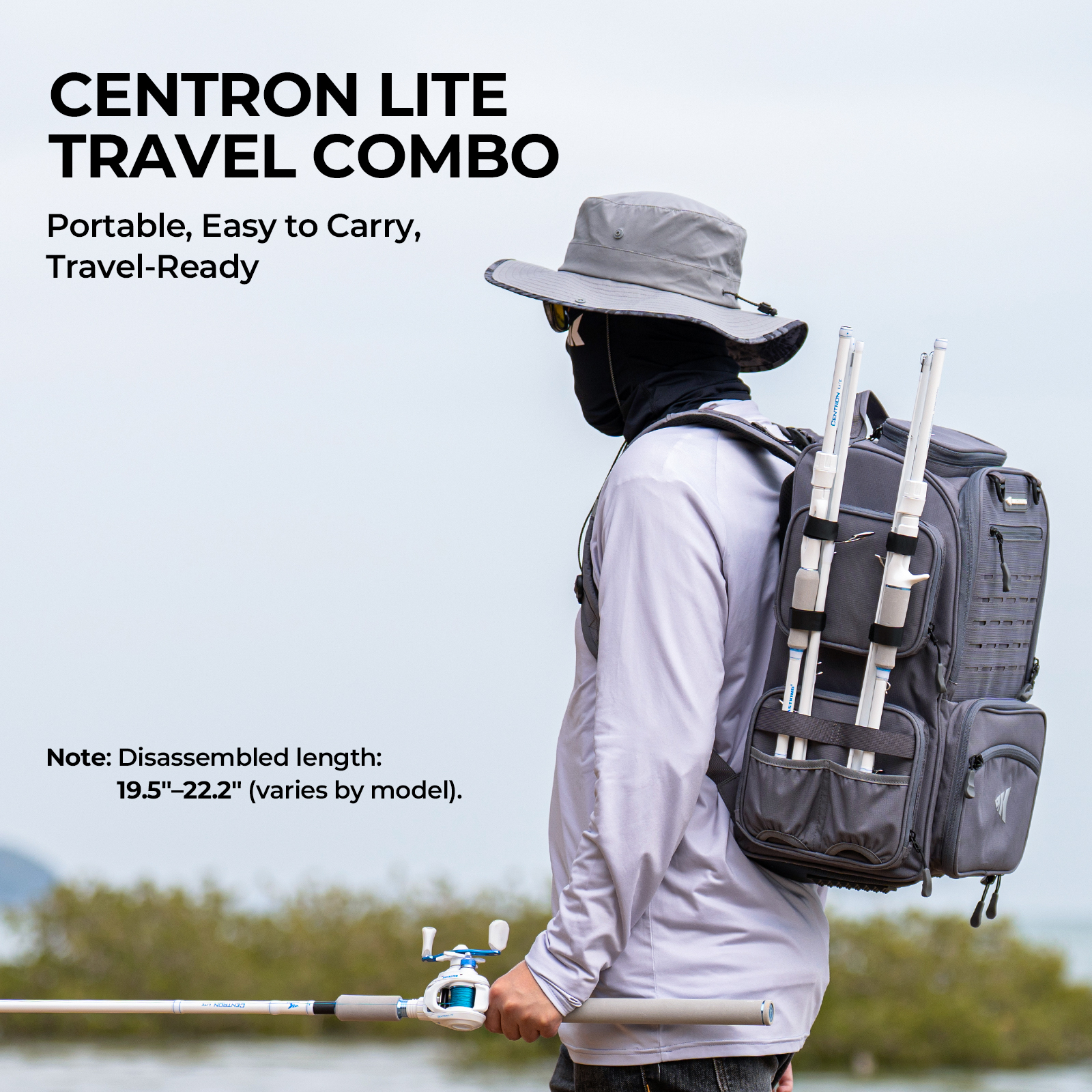 KastKing Centron Lite Travel C - Fishing Rod Combo のレビューと価格