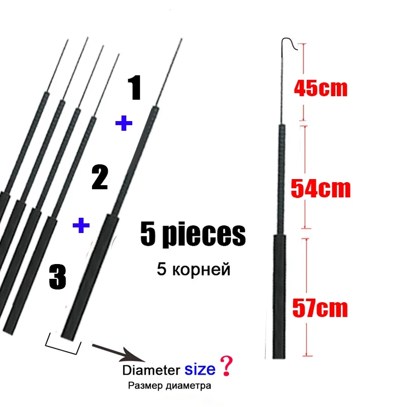 4.1mm-6.4mm 5 pieces Fishing r - Fishing Rod Tip Replacement のレビューと価格