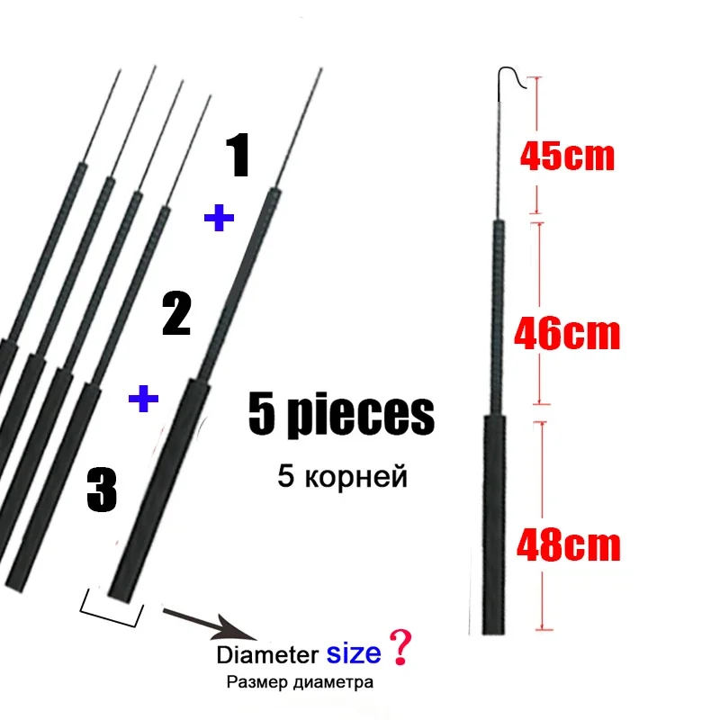 4.1mm-6.4mm 5 pieces Fishing r - Fishing Rod Tip Replacement のレビューと価格