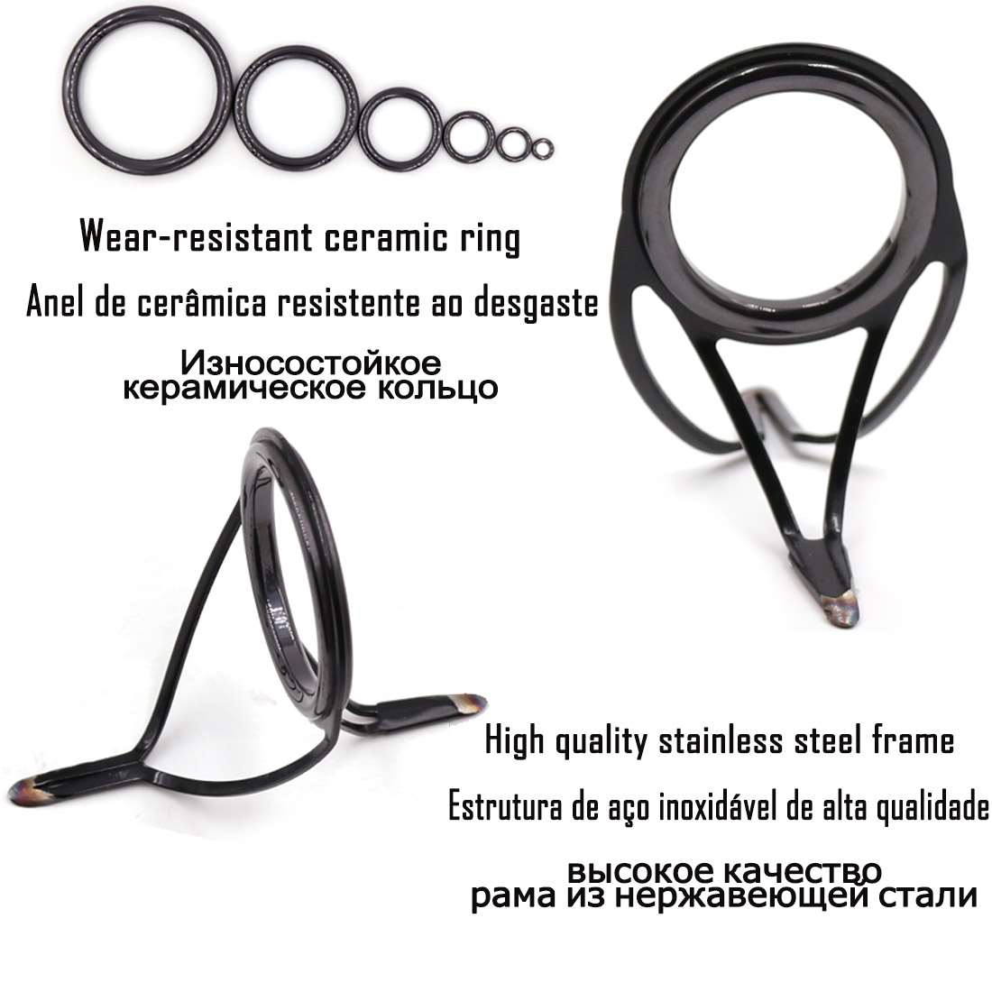 9KM OB Curved Rod Guide Kit 10 - Fishing Rod Building Kit のレビューと価格