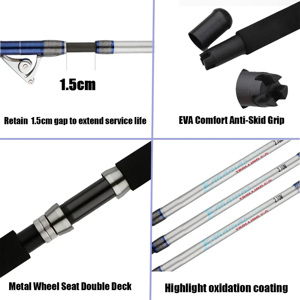 1.98M 2.1M Saltwater Spinning  - Fishing Rod Surf のレビューと価格