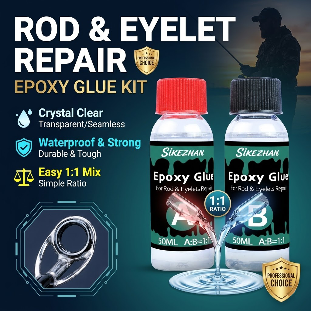 Clear 2-Part Fishing Rod Epoxy - Fishing Rod Building Kit のレビューと価格