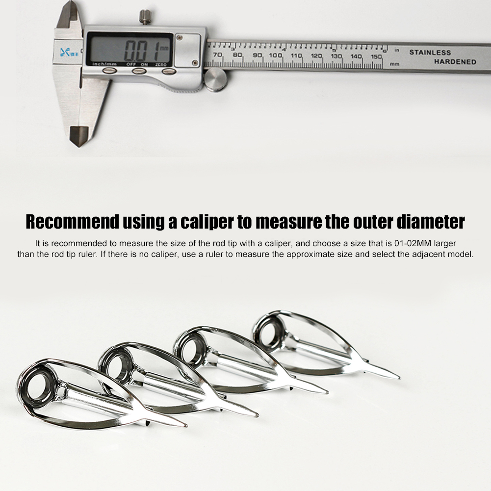 10/40pcs Fishing Rod Guide Rin - Fishing Rod Tip Replacement のレビューと価格
