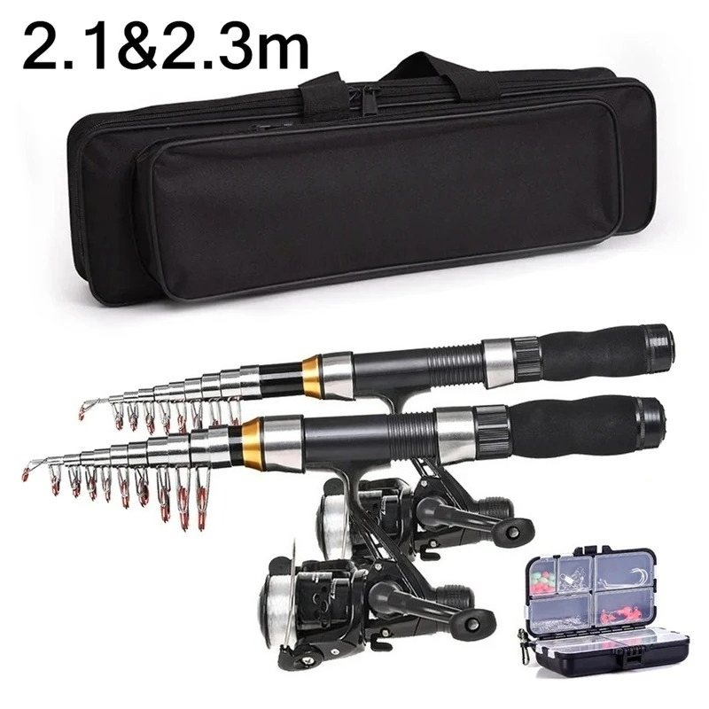 BRAVMAK 2.1/ 2.3 mTelescopic F - Fishing Rod Spinning のレビューと価格